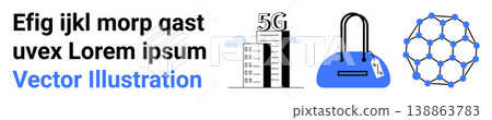 5G technology, network growth, cybersecurity, encryption, digital protection, molecular connectivity. Bar graph showing 5G expansion, lock icon and molecular structure. 5G technology 5G technology, network growth, cybersecurity, encryption, digital protection, molecular connectivity. Bar graph showing 5G expansion, lock icon and molecular structure. 5G technology 138863783