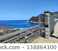 The beautiful sea and clear skies visible from the Amarube Viaduct 138864300