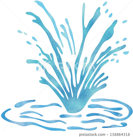 sky blue water splash sky blue water splash 138864318