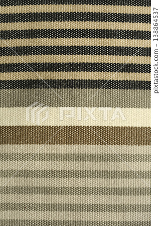 Striped Fabric Texture with Earth Tones Striped Fabric Texture with Earth Tones 138864537