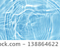 Water wave blue summer texture background 138864622
