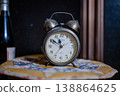 Retro alarm clock and time image 138864625