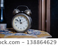 Retro alarm clock and time image 138864629