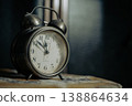 Retro alarm clock and time image 138864634