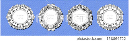 Hand drawn photo holder vintage kid frame. Hand drawn photo holder vintage kid frame. 138864722