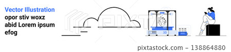 Cloud computing, automation, robotics, technology advancements, digital workspace, artificial intelligence. cloud icon, robotic system and professional working on a device. Cloud technology Cloud computing, automation, robotics, technology advancements, digital workspace, artificial intelligence. cloud icon, robotic system and professional working on a device. Cloud technology 138864880