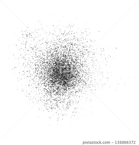 Black paint dotted spray, dust powder or charcoal particles scattered, vector realistic dusty splash overlay texture Black paint dotted spray, dust powder or charcoal particles scattered, vector realistic dusty splash overlay texture 138866372
