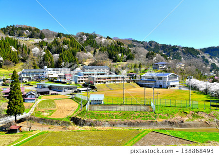 長野縣小川村公所及小學/國中周邊地區景色（長野縣小川村）[2026.4] 138868493