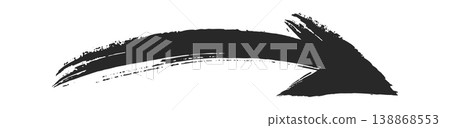 Arrow Swipe Brush Stroke 138868553