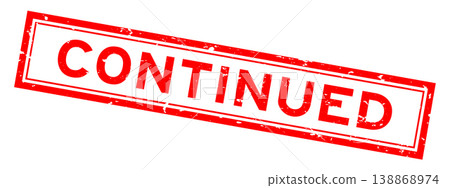 Grunge red continued word rsquare ubber seal stamp on white background Grunge red continued word rsquare ubber seal stamp on white background 138868974