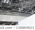 展會場地、展覽館、鋼結構框架、桁架、框架、天花板 138869023