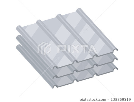 Transparent corrugated polycarbonate roofing panels, greenhouse and skylight application, lightweight translucent sheets for sustainable daylighting and weatherproof coverage Transparent corrugated polycarbonate roofing panels, greenhouse and skylight application, lightweight translucent sheets for sustainable daylighting and weatherproof coverage 138869519