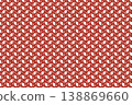 Red pattern background, Japanese style image, abstract pattern 138869660