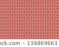 Red pattern background, Japanese style image, abstract pattern 138869663