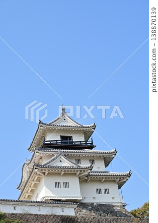 The castle tower (Kakegawa Castle) as seen from the Ninomaru Palace. The castle tower (Kakegawa Castle) as seen from the Ninomaru Palace. 138870139