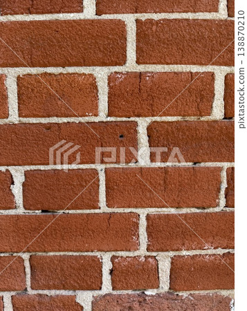 Brick wall texture with distinct red and beige color pattern, ideal for architectural background Brick wall texture with distinct red and beige color pattern, ideal for architectural background 138870210