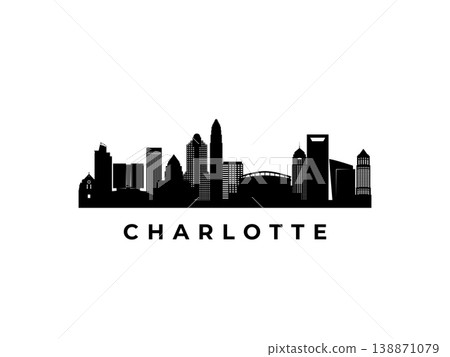 Vector Charlotte skyline.  138871079