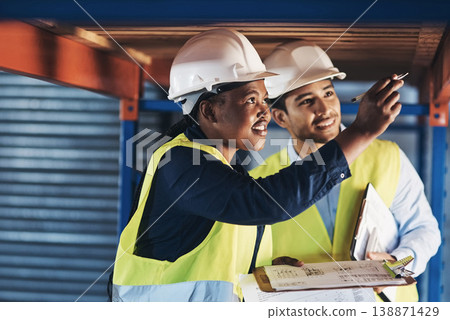 Blueprints, architecture and people with conversation, planning for project and inspection. Employees, man and woman with documents, engineering or discussion for quality control or construction site Blueprints, architecture and people with conversation, planning for project and inspection. Employees, man and woman with documents, engineering or discussion for quality control or construction site 138871429