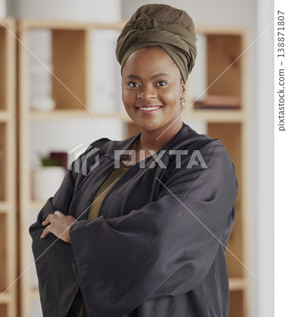 Black woman, portrait and lawyer with confidence at office with leadership in career. Face, smile and confidence with attorney at legal agency is proud with empowerment or a positive mindset. Black woman, portrait and lawyer with confidence at office with leadership in career. Face, smile and confidence with attorney at legal agency is proud with empowerment or a positive mindset. 138871807