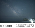 Cliffs and the Milky Way along the Sotobo coast, Chiba Prefecture 138871872