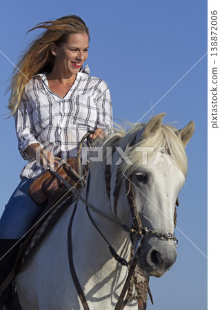 horsewoman on the beach horsewoman on the beach 138872006