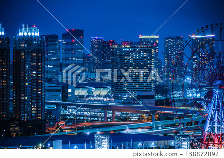 東京台場的東京夜景 138872092