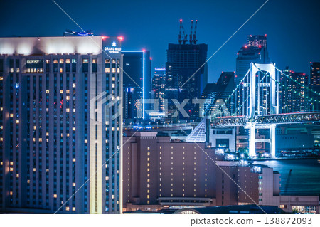 東京台場的東京夜景 138872093