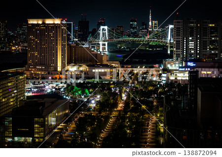 東京台場的東京夜景 138872094