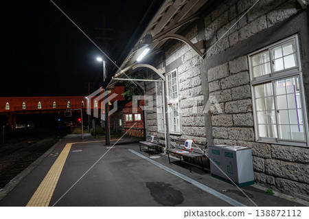 Night view of Biei Station (Biei Town, Hokkaido) 138872112
