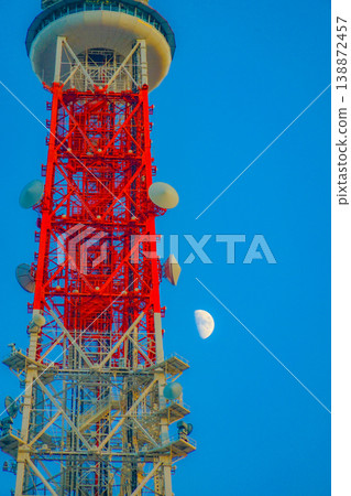 Tokyo Tower and Moon Tokyo Tower and Moon 138872457