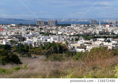 View from Byrsa Hill at the ruins of Carthage, Tunisia. View from Byrsa Hill at the ruins of Carthage, Tunisia. 138872480