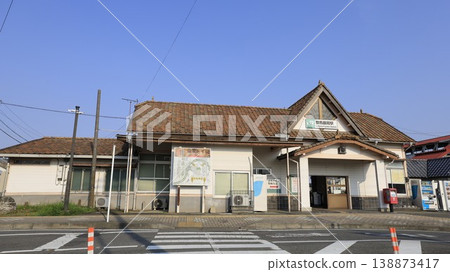 Gunma-Fujioka Station building on the JR Hachiko Line Gunma-Fujioka Station building on the JR Hachiko Line 138873417