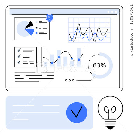 Business analytics, data visualization, financial planning, performance monitoring, report generation, decision-making tools. Interface with charts, graphs and metrics. Business analytics and data Business analytics, data visualization, financial planning, performance monitoring, report generation, decision-making tools. Interface with charts, graphs and metrics. Business analytics and data 138873561