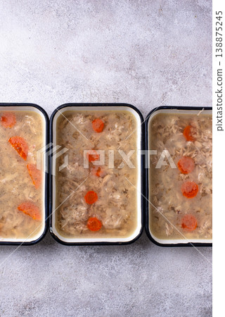 Aspic with meat, natural collagen Aspic with meat, natural collagen 138875245