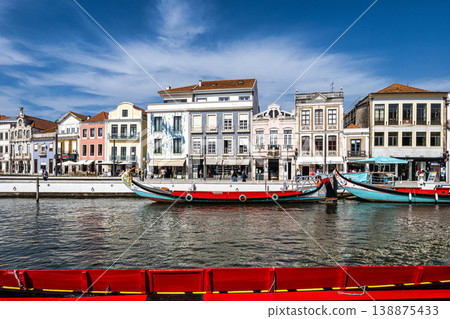 Traditional colorful Moliceiro 138875433
