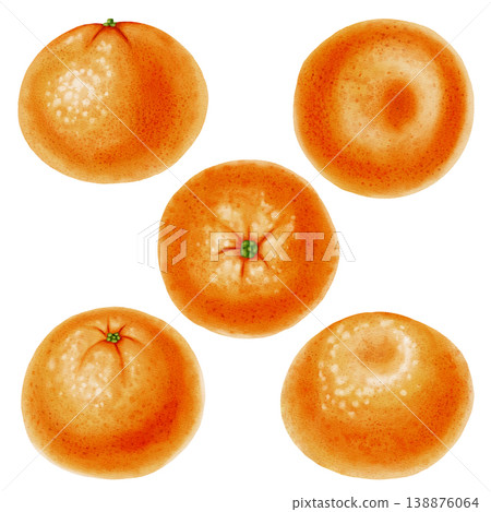 Set of tangerines from different angles. Watercolor illustration of mandarins. Citrus fruits. Perfect for New Year design, packaging, menus, branding, and food packaging Set of tangerines from different angles. Watercolor illustration of mandarins. Citrus fruits. Perfect for New Year design, packaging, menus, branding, and food packaging 138876064