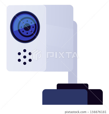 CCTV camera, surveillance camera, video web cam vector icon, safety security guarding device, viewing monitoring system CCTV camera, surveillance camera, video web cam vector icon, safety security guarding device, viewing monitoring system 138876181