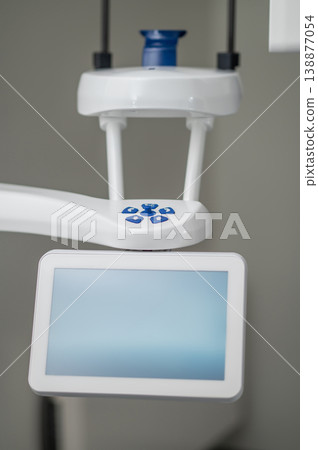 Close-up of dental diagnostic machine interface Close-up of dental diagnostic machine interface 138877054