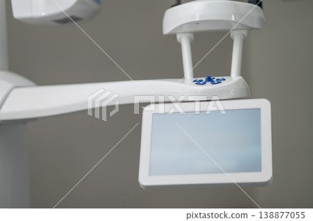 Digital control panel of panoramic dental x-ray Digital control panel of panoramic dental x-ray 138877055