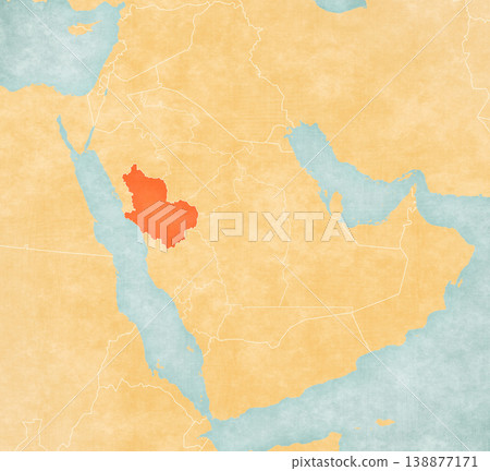 Map of Saudi Arabia - Medina Province 138877171