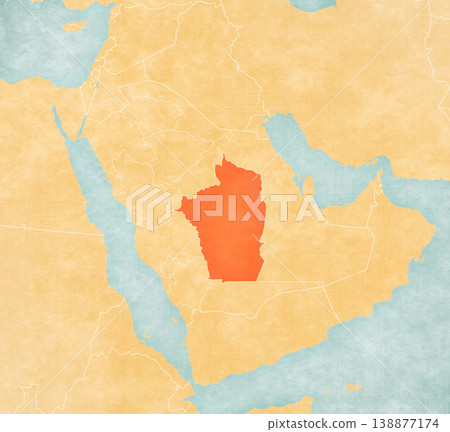 Map of Saudi Arabia - Riyadh Province 138877174