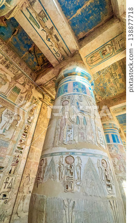 Medinet Habu, the mortuary temple of Ramesses III, located on the west bank of Luxor, Egypt. Medinet Habu, the mortuary temple of Ramesses III, located on the west bank of Luxor, Egypt. 138877718