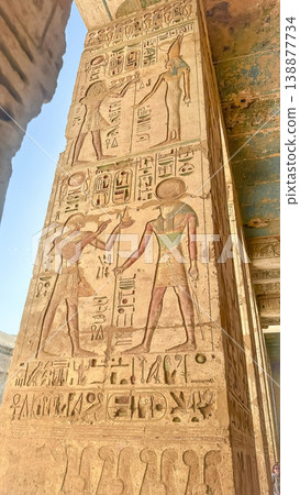 Medinet Habu, the mortuary temple of Ramesses III, located on the west bank of Luxor, Egypt. Medinet Habu, the mortuary temple of Ramesses III, located on the west bank of Luxor, Egypt. 138877734