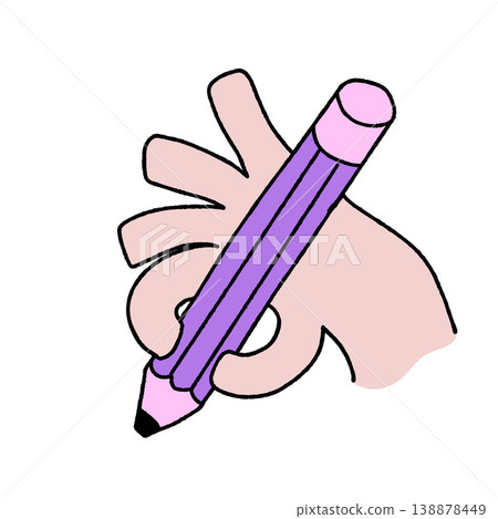 Artist hand drawing, purple pencil sketch creative tool. Human palm holding pencil, education stationery icon, designer work sign colorful symbol. Drawing hand doodle Artist hand drawing, purple pencil sketch creative tool. Human palm holding pencil, education stationery icon, designer work sign colorful symbol. Drawing hand doodle 138878449
