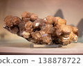 Museum Display Case with Assorted Natural Mineral Samples 138878722