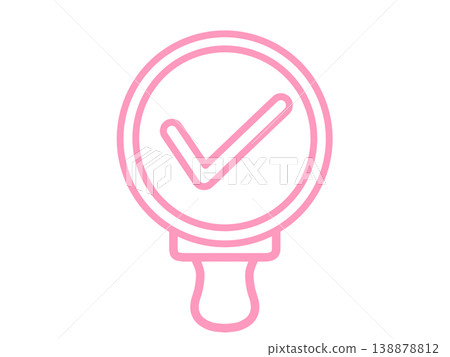 Simple pink stamp Simple pink stamp 138878812