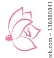 Orchid Bloom Outline Emblem 138880841