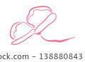 Hand Drawn Flower Outline Floral Element 138880843