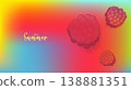 Vibrant summer mesh gradient background with Blurred Fruit soft color blends for ads, web design, banners, and marketing materials. vector illustration 138881351