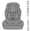 兒童座椅的插圖 138881395